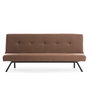 Atelier Del Sofa Zola - Sofá Cama de 3 Plazas Marrón